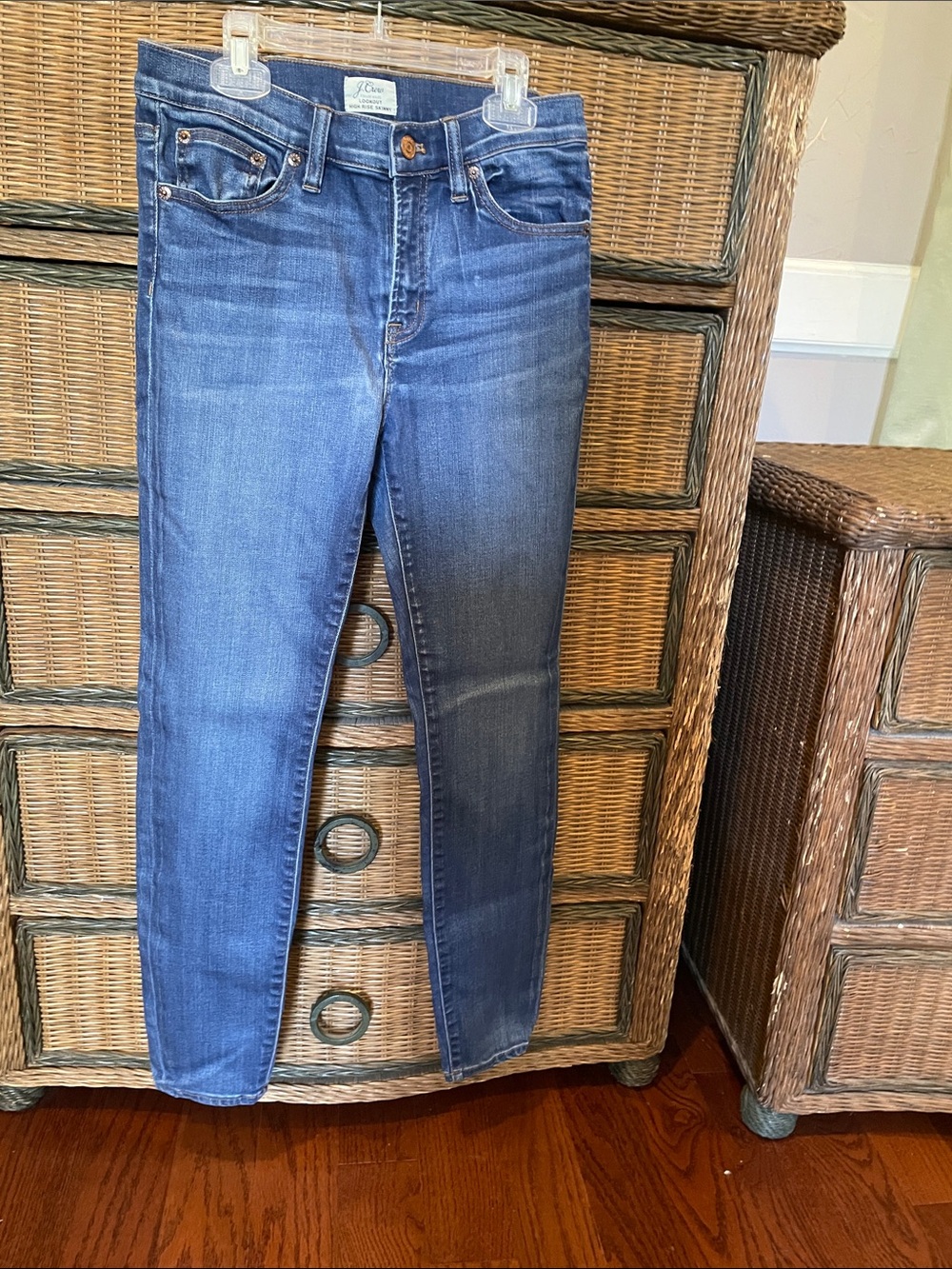 J. Crew Skinny Jeans in Classic Blue Wash